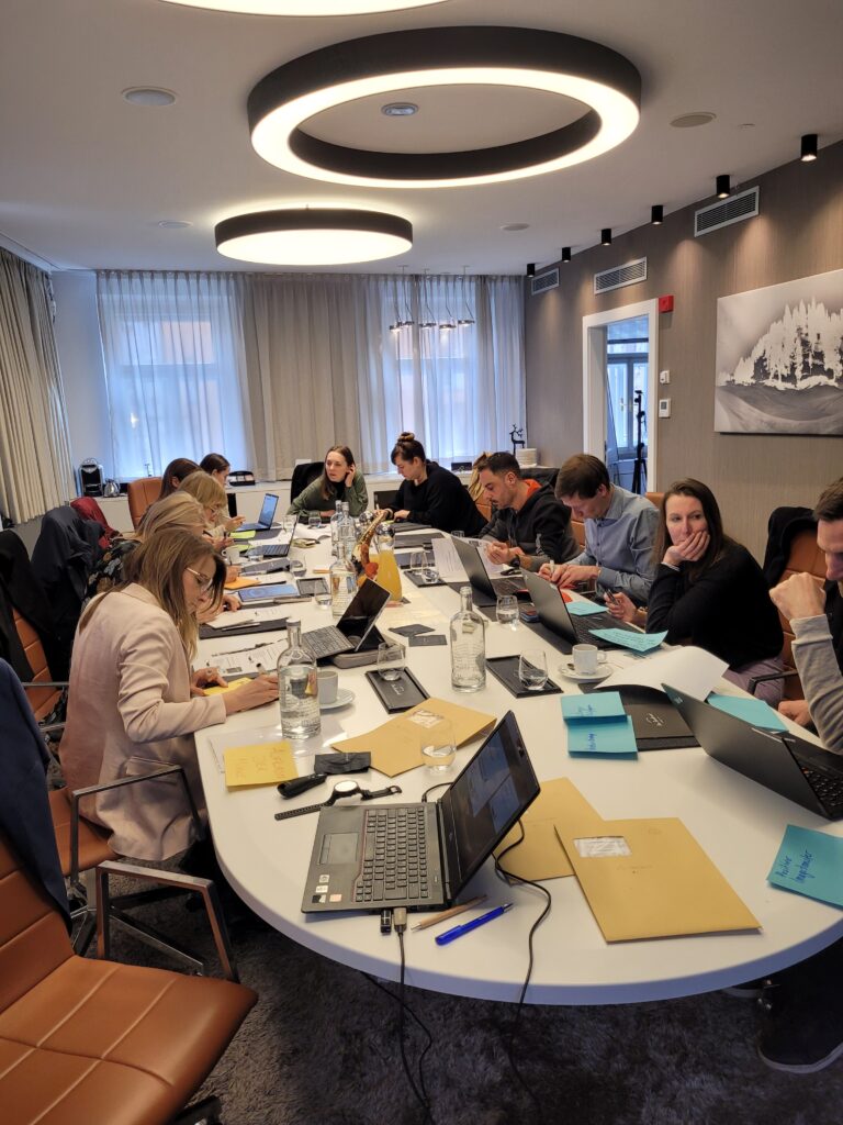 Prozess mit Menschen